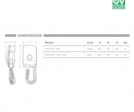 Vortice Vortdry 1000 Hair Dryer